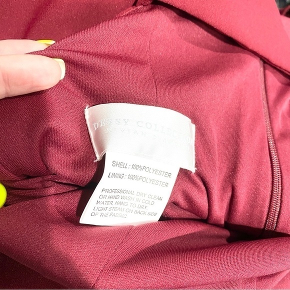 Dessy Collection 3012/2987 Off The Shoulder Criss Cross Back Trumpet Gown Dress - Picture 7 of 10